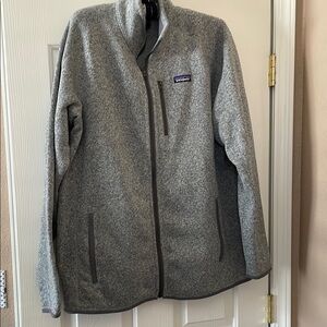Men’s XXL Patagonia Heathered Gray Zip-Up Fleece. NWOT